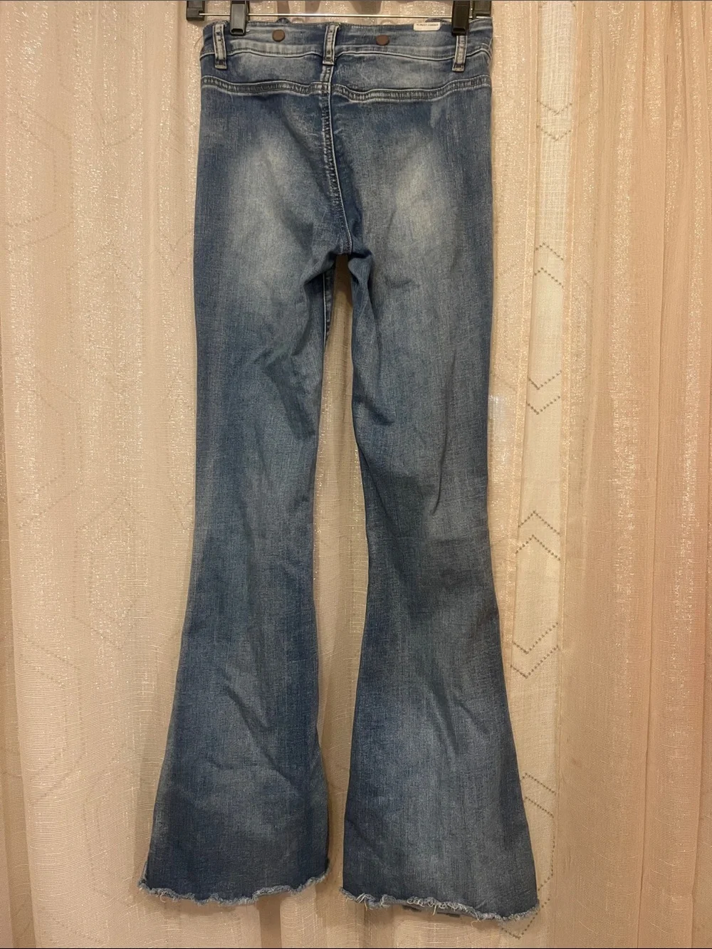 Almost Famous Medium Blue High-Rise Flare Jeans